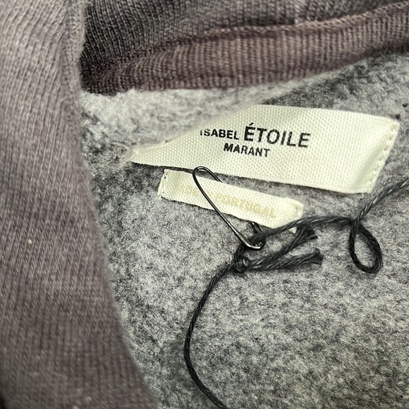 Isabel Marant Étoile logo-patch long-sleeve hoodie, SIZE 36 SIZE SMALL. 0254 - Picture 10 of 11